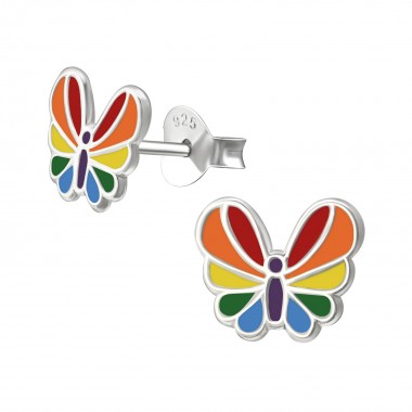 Butterfly - 925 Sterling Silver Kids Ear Studs SD33587