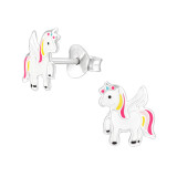 Unicorn - 925 Sterling Silver Kids Ear Studs SD33589