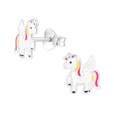 Unicorn - 925 Sterling Silver Kids Ear Studs SD33589