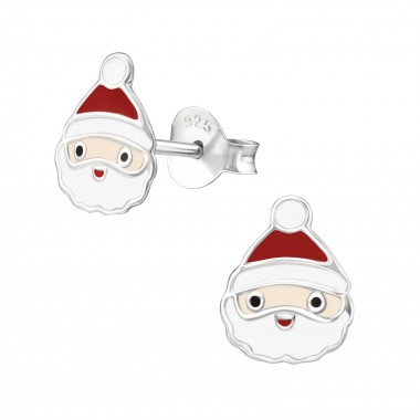 Santa Claus - 925 Sterling Silver Kids Ear Studs SD33595