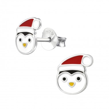 Penguin - 925 Sterling Silver Kids Ear Studs SD33599