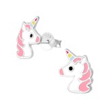 Unicorn - 925 Sterling Silver Kids Ear Studs SD34358