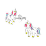 Unicorn - 925 Sterling Silver Kids Ear Studs SD35140
