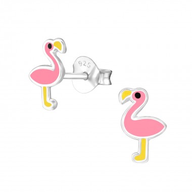 Flamingo - 925 Sterling Silver Kids Ear Studs SD35395