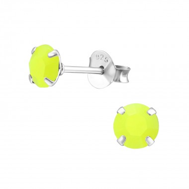 Round 5mm - 925 Sterling Silver Kids Ear Studs SD36259