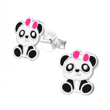 Panda - 925 Sterling Silver Kids Ear Studs SD36467