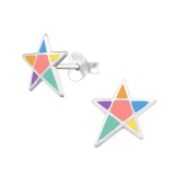 Star - 925 Sterling Silver Kids Ear Studs SD36468