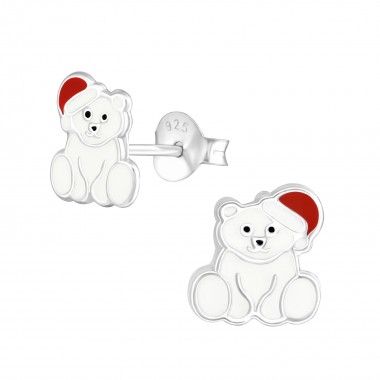 Polar Bear - 925 Sterling Silver Kids Ear Studs SD36568