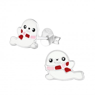 Seal - 925 Sterling Silver Kids Ear Studs SD36570