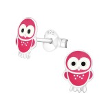 Owl - 925 Sterling Silver Kids Ear Studs SD3682