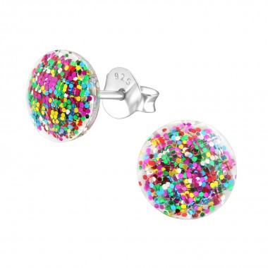 Round - 925 Sterling Silver Kids Ear Studs SD36888