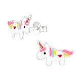 Unicorn - 925 Sterling Silver Kids Ear Studs SD36938