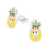 Pineapple - 925 Sterling Silver Kids Ear Studs SD36970