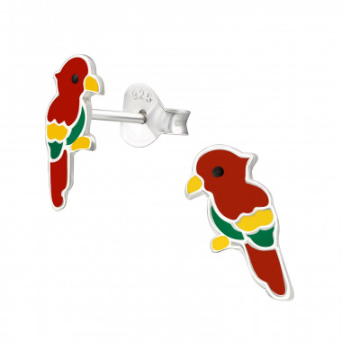 Parrot - 925 Sterling Silver Kids Ear Studs SD37109