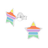 Star - 925 Sterling Silver Kids Ear Studs SD37138