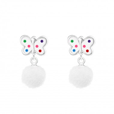 Butterfly - 925 Sterling Silver Kids Ear Studs SD37156