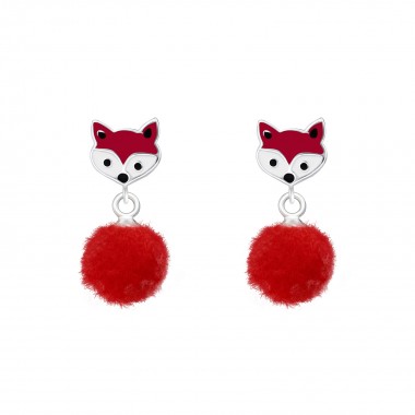 Fox - 925 Sterling Silver Kids Ear Studs SD37157