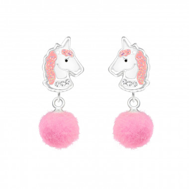 Unicorn - 925 Sterling Silver Kids Ear Studs SD37161