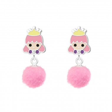 Princess - 925 Sterling Silver Kids Ear Studs SD37162