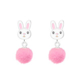 Rabbit - 925 Sterling Silver Kids Ear Studs SD37164