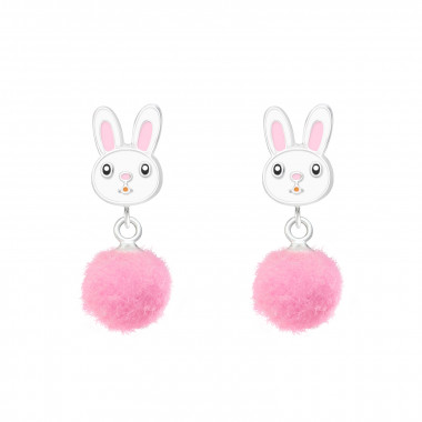 Rabbit - 925 Sterling Silver Kids Ear Studs SD37164