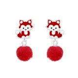 Fox - 925 Sterling Silver Kids Ear Studs SD37165