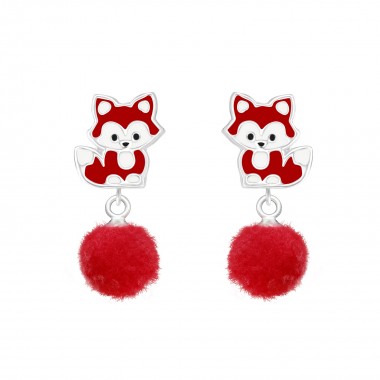 Fox - 925 Sterling Silver Kids Ear Studs SD37165