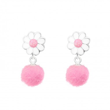 Flower - 925 Sterling Silver Kids Ear Studs SD37167