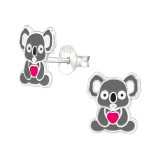 Koala - 925 Sterling Silver Kids Ear Studs SD37495