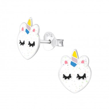 Heart - 925 Sterling Silver Kids Ear Studs SD37872