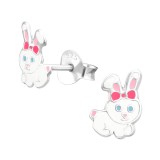 Rabbit - 925 Sterling Silver Kids Ear Studs SD37918