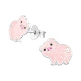 Pig - 925 Sterling Silver Kids Ear Studs SD38086