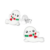 Seal - 925 Sterling Silver Kids Ear Studs SD38137