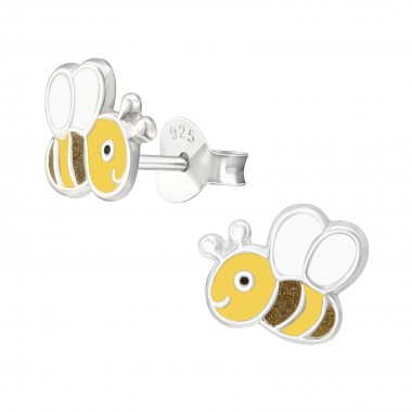 Bee - 925 Sterling Silver Kids Ear Studs SD38265