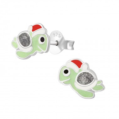 Turtle - 925 Sterling Silver Kids Ear Studs SD38266