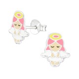 Angel - 925 Sterling Silver Kids Ear Studs SD38385