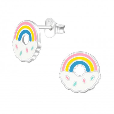 Rainbow - 925 Sterling Silver Kids Ear Studs SD38387