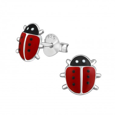 Ladybug - 925 Sterling Silver Kids Ear Studs SD38467