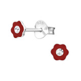 Flower - 925 Sterling Silver Kids Ear Studs SD3846