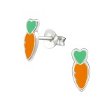 Carrot - 925 Sterling Silver Kids Ear Studs SD38527