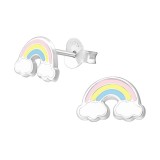 Rainbow - 925 Sterling Silver Kids Ear Studs SD38664