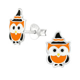 Owl - 925 Sterling Silver Kids Ear Studs SD38672