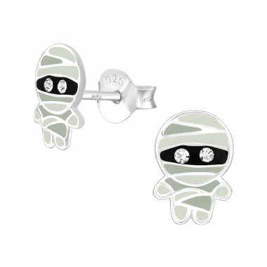 Mummy - 925 Sterling Silver Kids Ear Studs SD38677