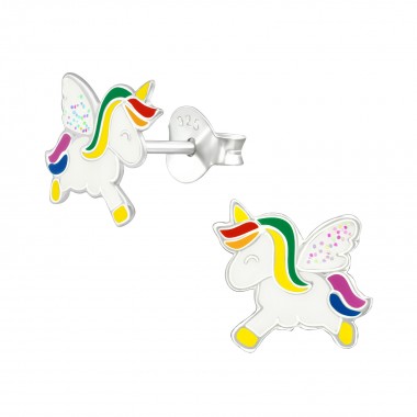 Unicorn - 925 Sterling Silver Kids Ear Studs SD38693