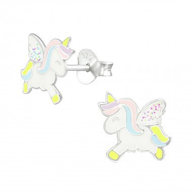 Unicorn - 925 Sterling Silver Kids Ear Studs SD38694