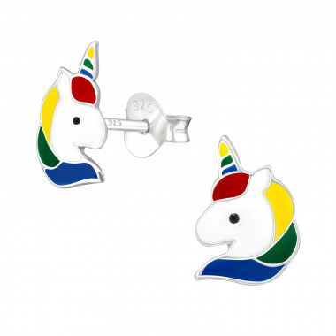 Unicorn - 925 Sterling Silver Kids Ear Studs SD38698