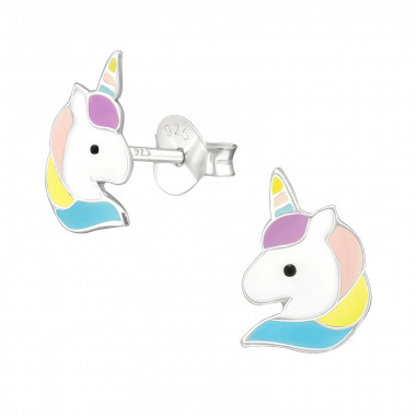 Unicorn - 925 Sterling Silver Kids Ear Studs SD38699