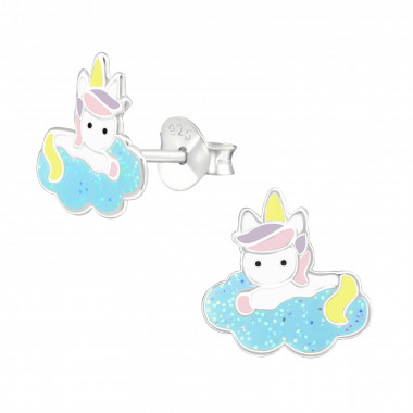 Unicorn - 925 Sterling Silver Kids Ear Studs SD38740