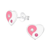 Yin-Yang - 925 Sterling Silver Kids Ear Studs SD39016