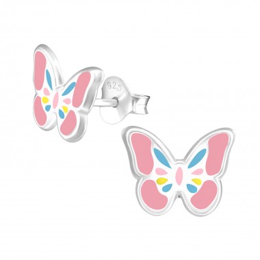 Butterfly - 925 Sterling Silver Kids Ear Studs SD39297